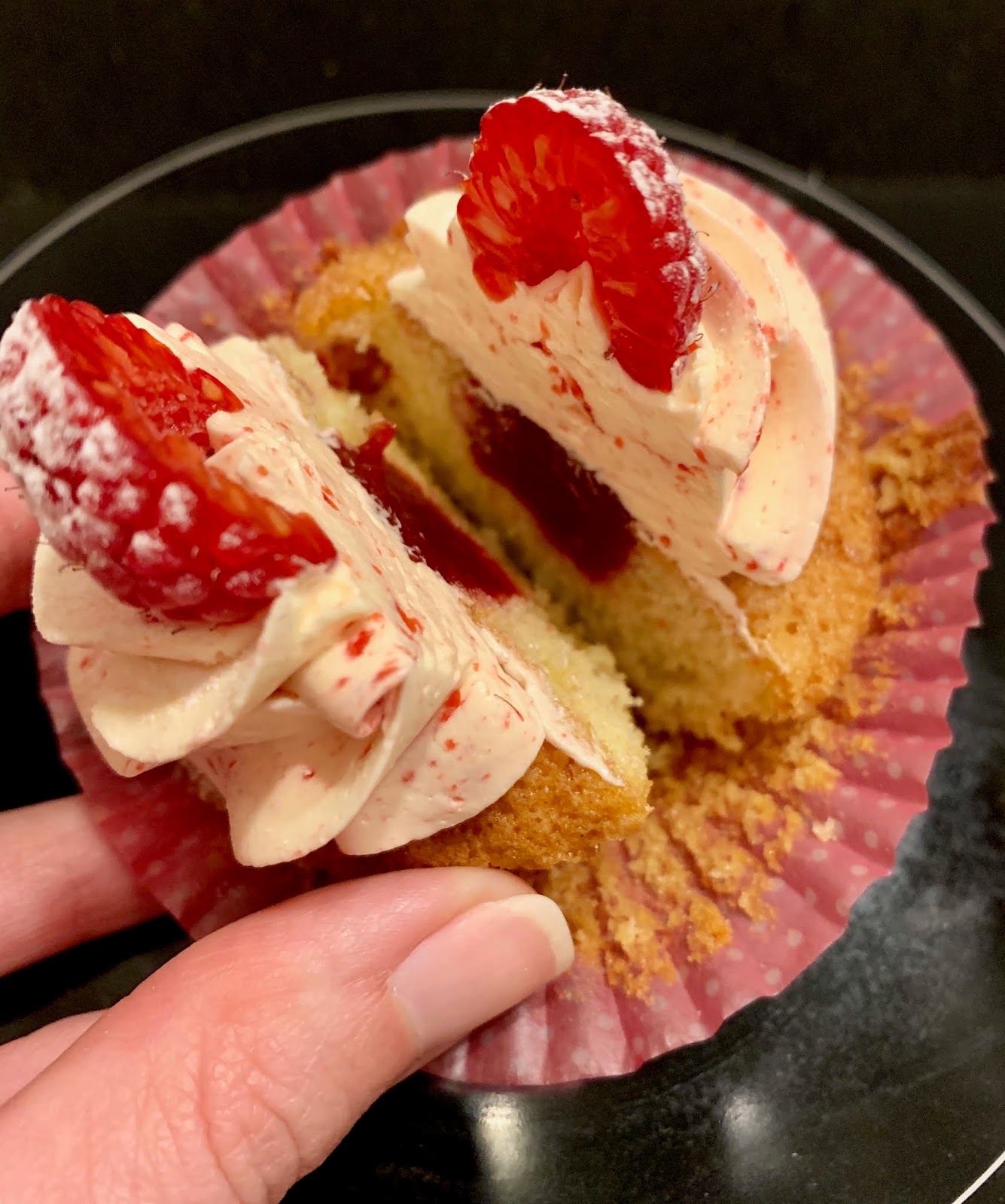 Raspberry Ripple Cupcakes