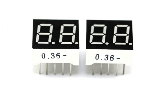 7 Segment 2 Digit and 10 pins Counter 00-99 with Arduino UNO - etronicskh