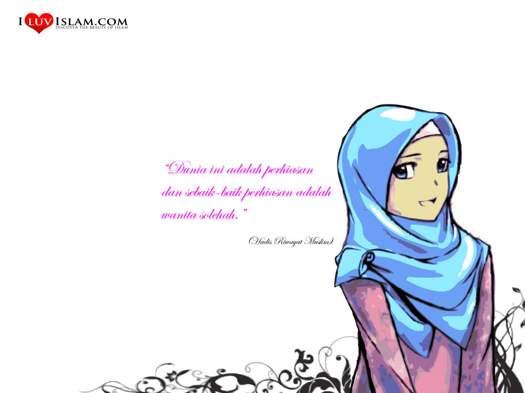 Gambar Kartun Muslimah Patah Hati Kolek Gambar