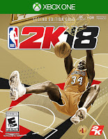 NBA 2K18 Game Cover Xbox One Legend Edition Gold