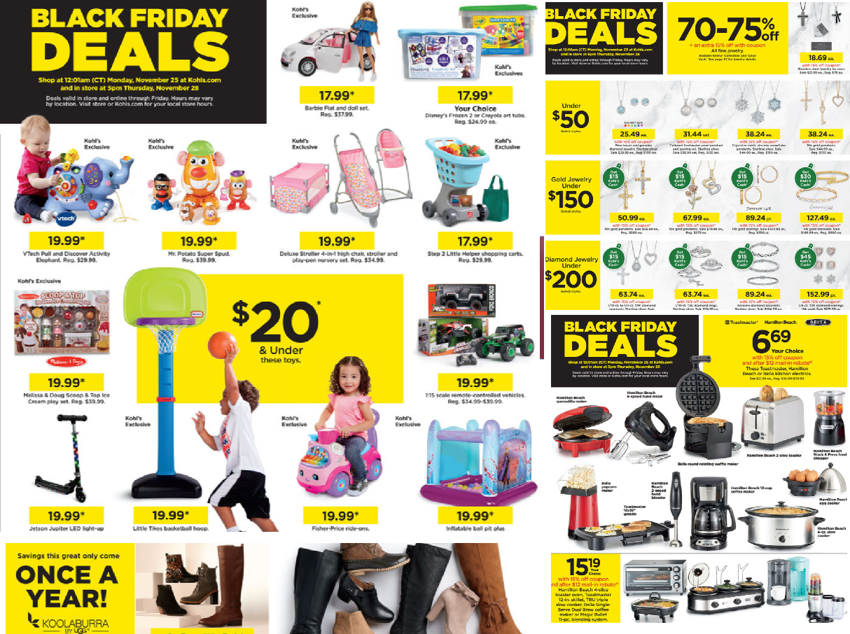 kohls black friday toys