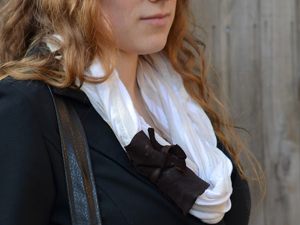 Leather Bound Infinity Scarf