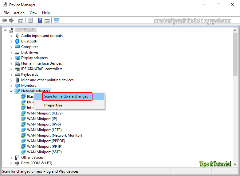 Cara Memperbaiki Error An unexpected error occurred di Network