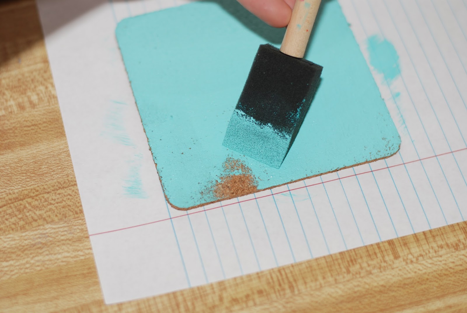 The Kitkat Studio DIY Colored Cork Board