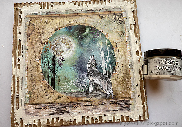 Layers of ink - Magical Nature Wall-Hanging Tutorial by Anna-Karin Evaldsson.