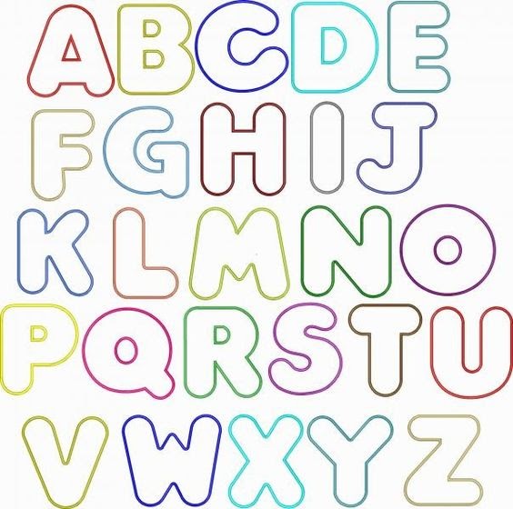 Letras grandes do alfabeto para impressão - Ver e Fazer