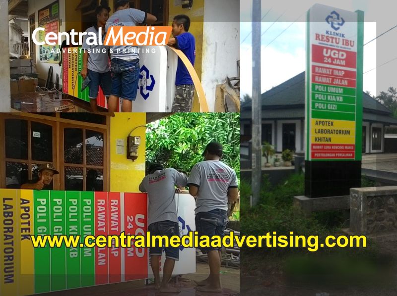 NEONBOX PYLONSIGN KLINIKLETTER TIMBUL NEONBOX MURAH 