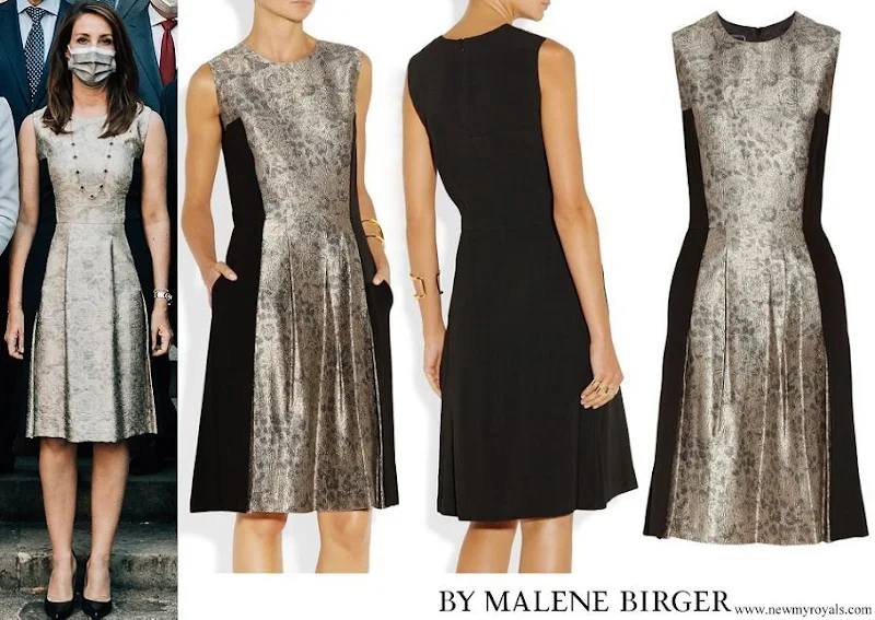 Princess Marie wore By Malene Birger Kalimi Metallic Jacquard And Stretch Woven Dress