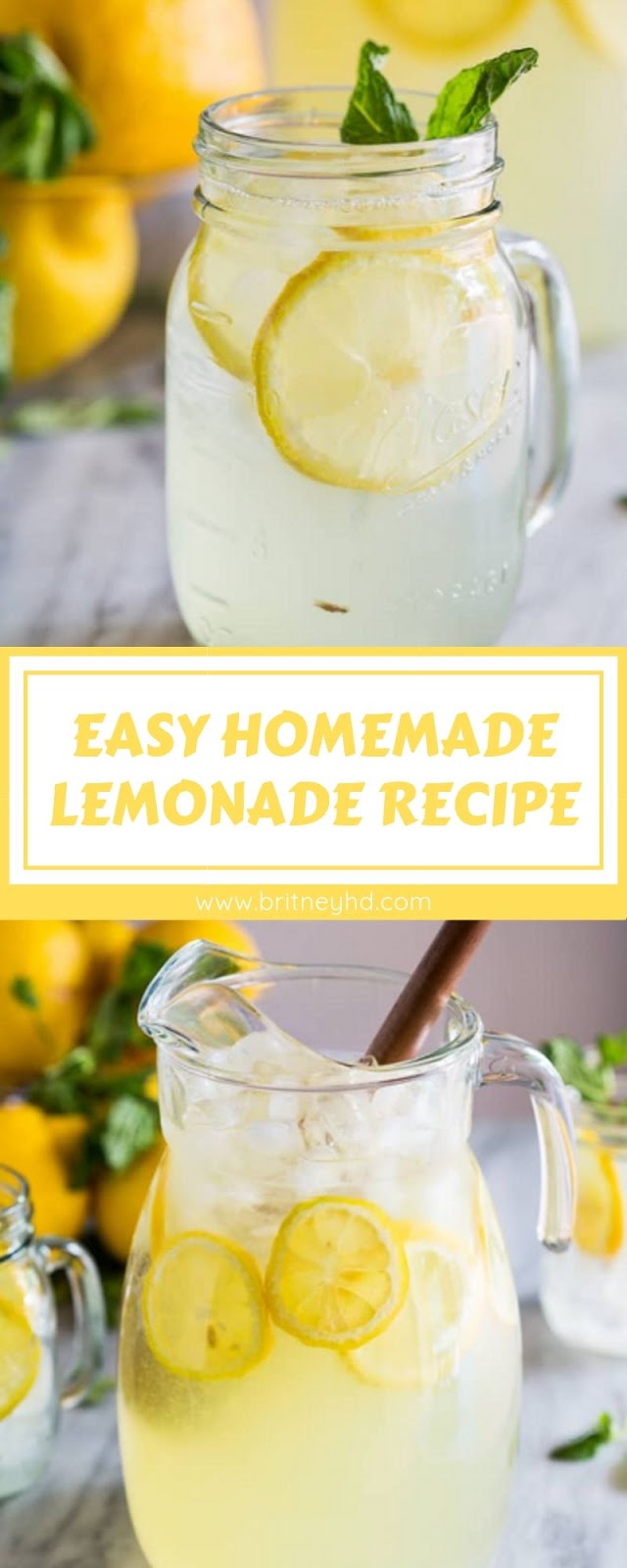 EASY HOMEMADE LEMONADE RECIPE EASY HOMEMADE LEMONADE RECIPE