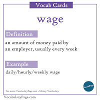 Money Vocabulary Money Vocabulary