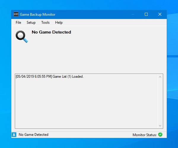 Game Backup Monitor cho phép bạn sao lưu các trò chơi tự động