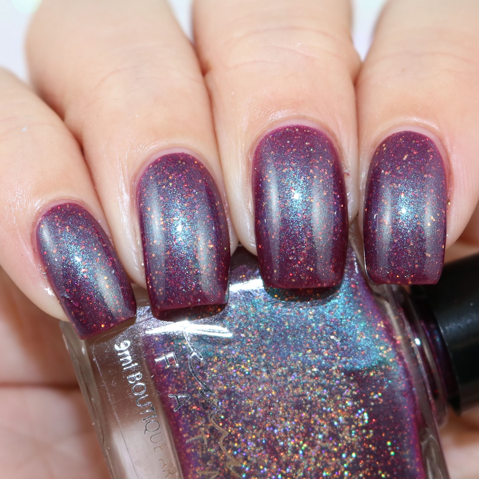 Femme Fatale Cosmetics The Last Great Fire-Drake swatched by Olivia Jade Nails
