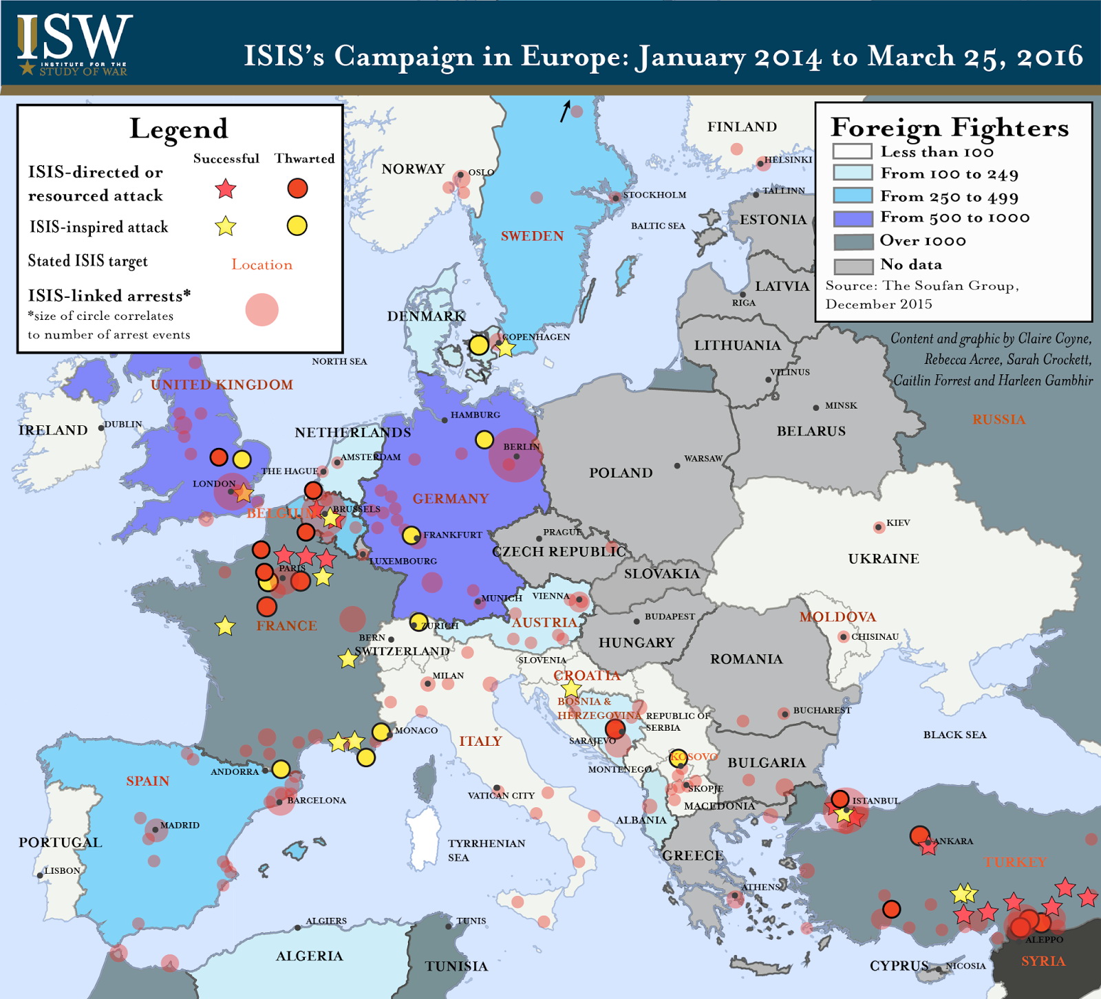 ISIS’s Campaign in Europe (January 2014 - March 2016)
