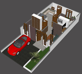 Layout 3 Dimensi Rumah Tanpa DP - Hanya 270 Jutaan - Wedana Palace Di Jl. Flamboyan Simpang Pemda Medan Sumatera Utara