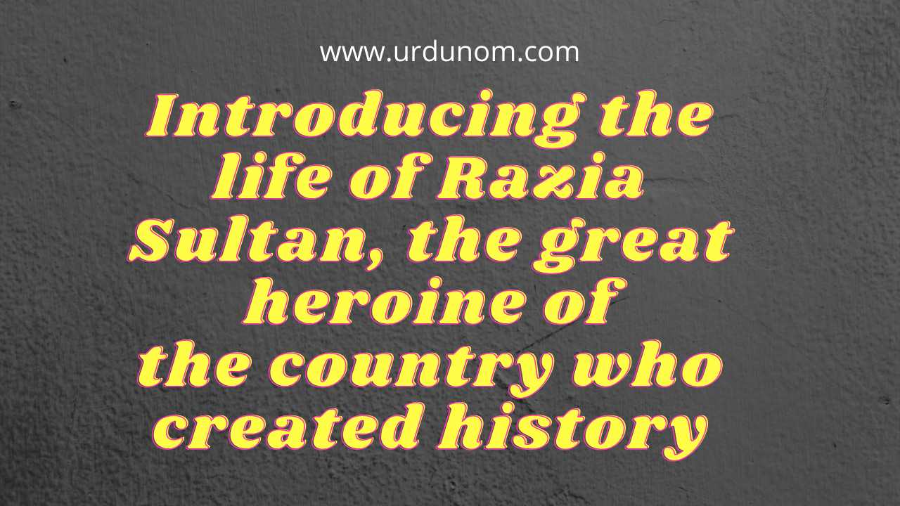 Introducing the life of Razia Sultan, the great heroine of the country who created history Introducing the life of Razia Sultan, the great heroine of the country who created history