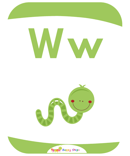 Letter -W-  worm Flashcards