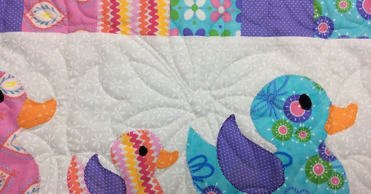 koolkat's quilting blog Cot quilt with ducks and sunflowers