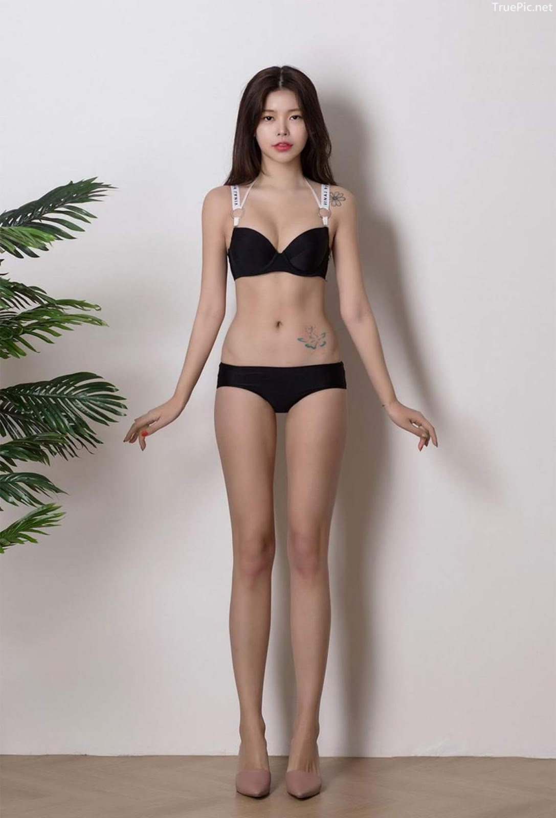 Korean model and fashion - Dahyeon - Black Lingerie set - Picture 27