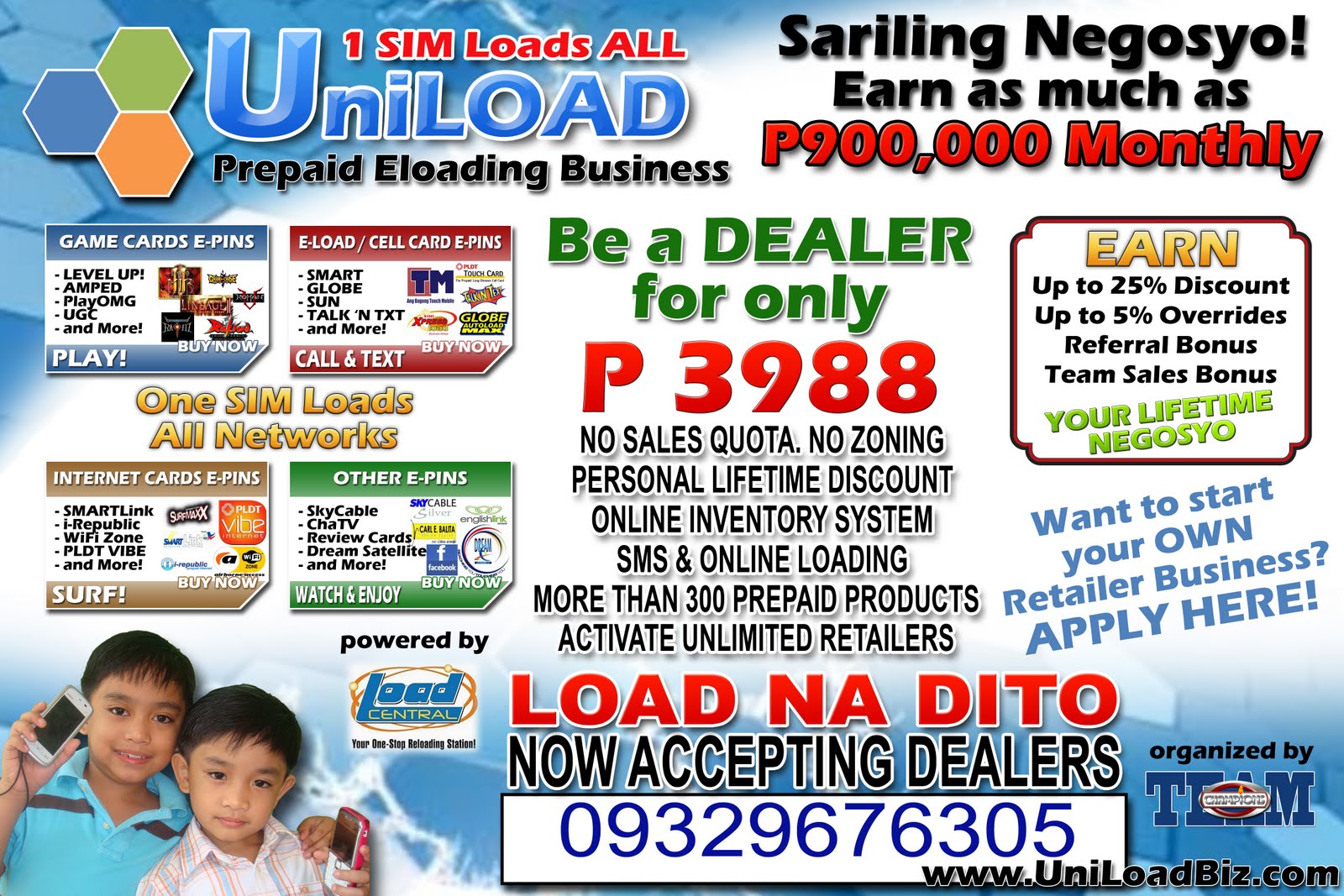 Uniload Amf Uniload Team Champions: WHY UNILOAD IS THE BEST ELOAD PREPAID BUSINESS?