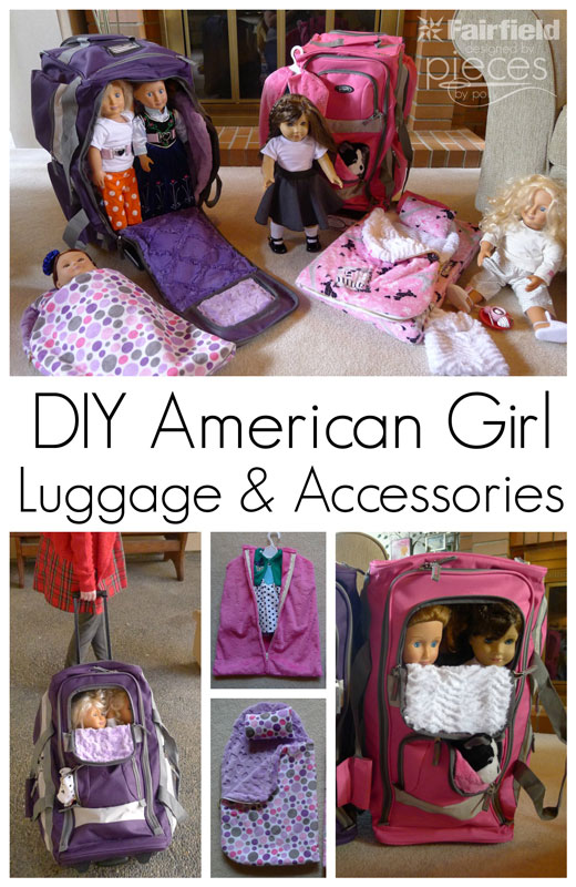 Pieces by Polly DIY Doll and Me Suitcase Travel Bag for American Girl