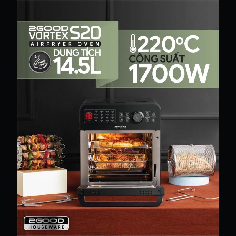 2GOOD Nồi chiên không dầu Vortex S20 14,5 Lít