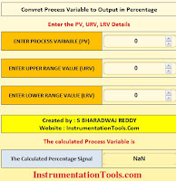 Convert Process Variable to Percentage