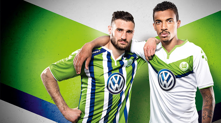 Camisetas de futbol 2020 2021 baratas: Nueva Kappa camiseta VfL Wolfsburg 2015-2016