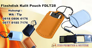 USB Leather Pouch FDLT28, Flashdisk Kulit Mini Pouch, Flashdisk Kulit Pouchy, Souvenir USB Flashdisk Kulit ( FDLT28 ), USB Metal Mini dengan Kantong