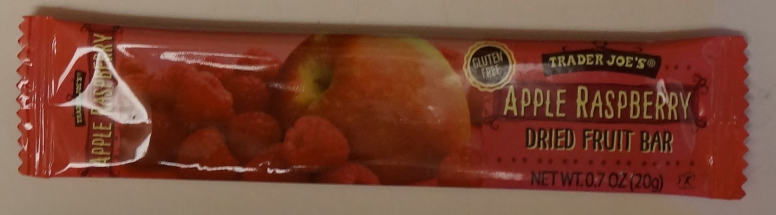 Exploring Trader Joe's: Trader Joe's Apple Raspberry Dried Fruit Bar