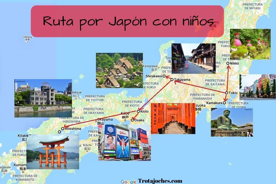 Ruta por Japón con (o sin) niños. Trotajoches