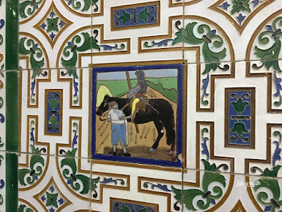 Alcázar de San Juan y Quijote azulejos estación