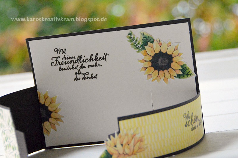 Karos Kreativkram Bendy Card Mit Sonnenblumen