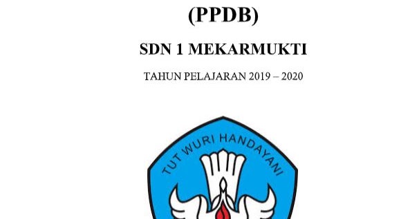 Download Undiuh Proposal Ppdb Sd Tahun Pelajaran 2019 2020 Sudah Jadi Tinggal Edit Folder Sekolahku