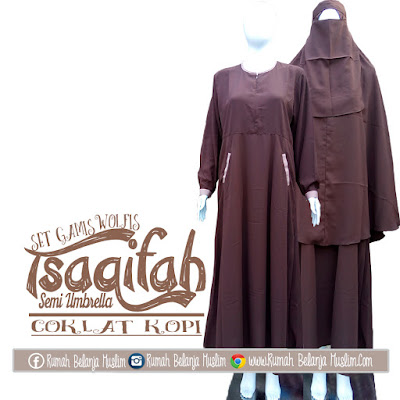 Set Gamis Syari Tsaqifah Cokpi Semi Umbrella Set Gamis Syari Tsaqifah Cokpi Semi Umbrella