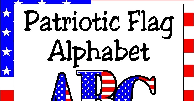 Patriotic Flag Alphabet Printable | DIY Party Mom
