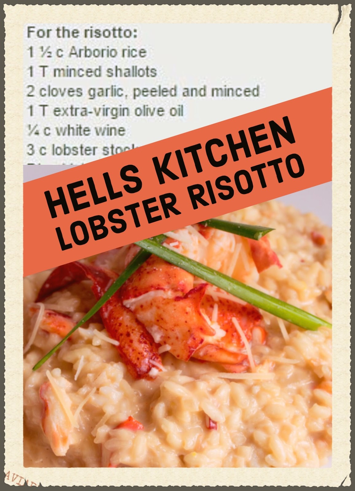 Yum Yum for Dum Dum: Hells Kitchen Lobster Risotto vs Bret Hauser’s ...