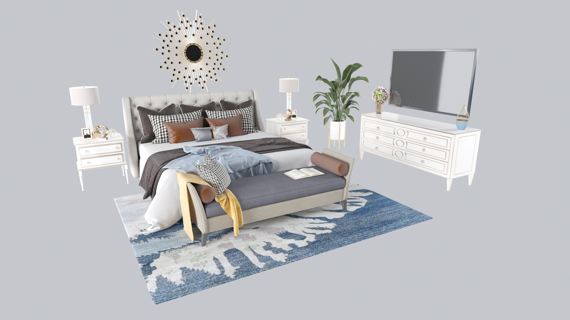 templates 3D: Bed Room