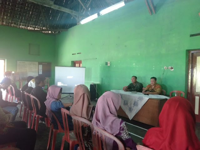 KKN Mahasiswa UNNES Semarang Berakhir, Babinsa Wonosari Turut Melepasnya