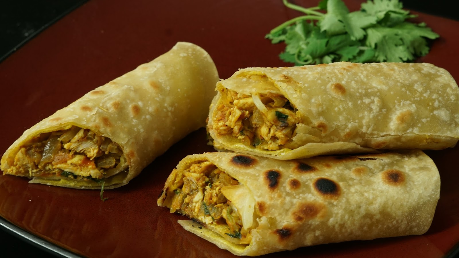 Easy Chicken Kathi Roll Kerala Style - Rezfoods - Resep Masakan Indonesia