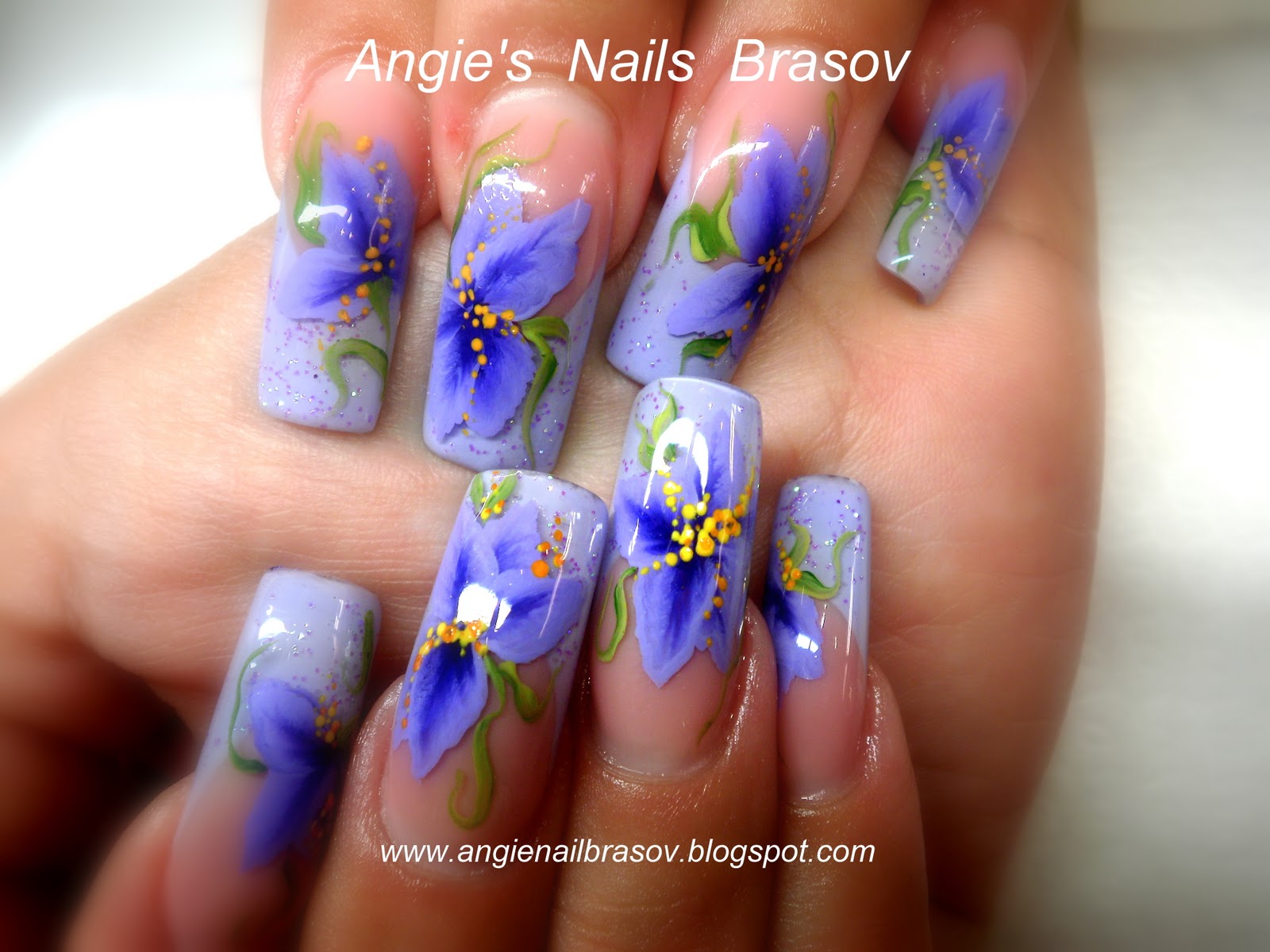 Angie's Nails Brasov Unghii gel , one stroke , nail art ( toamna ) 2011