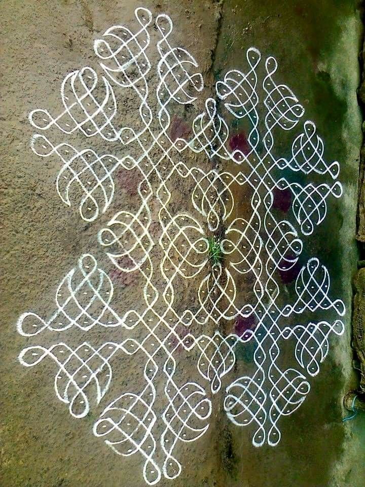 simple and easy rangoli designs with dots for home