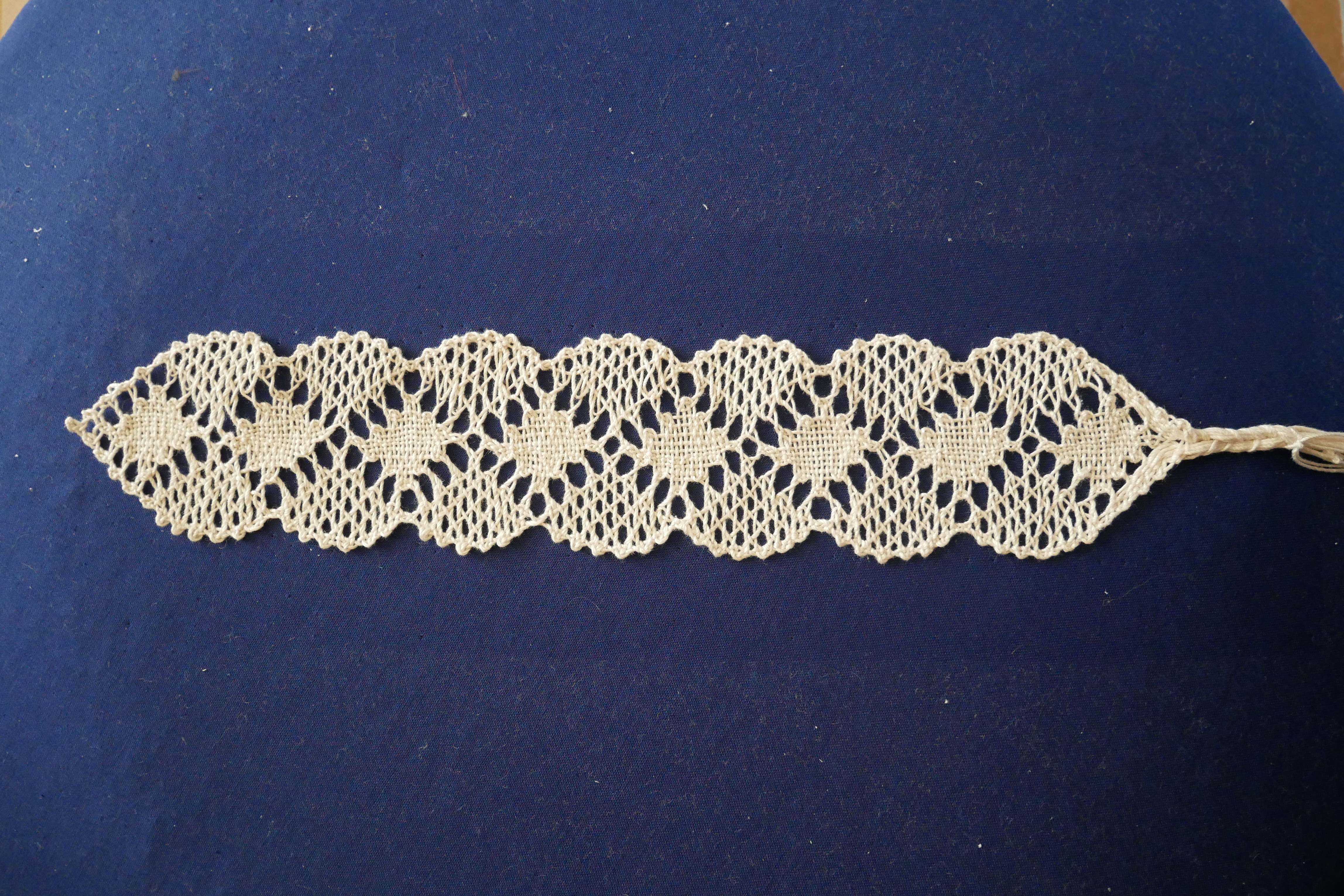 Idle Hands Bobbin Lace Bolster Pillow