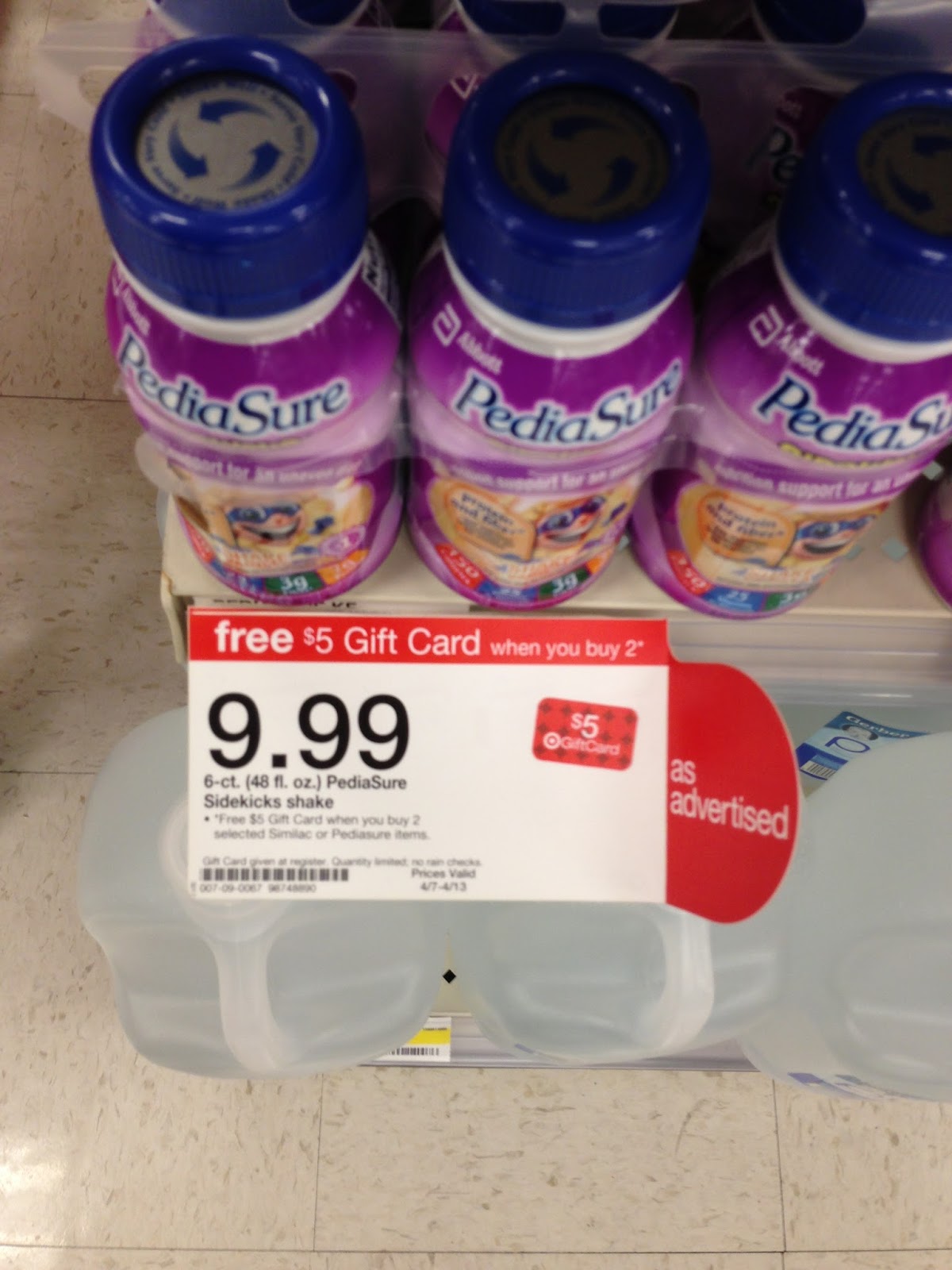 Lemon Savings PediaSure Gift Card Deal Target