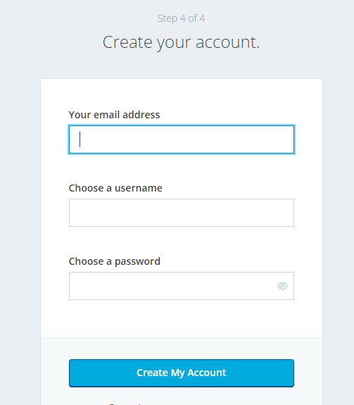 Choose username