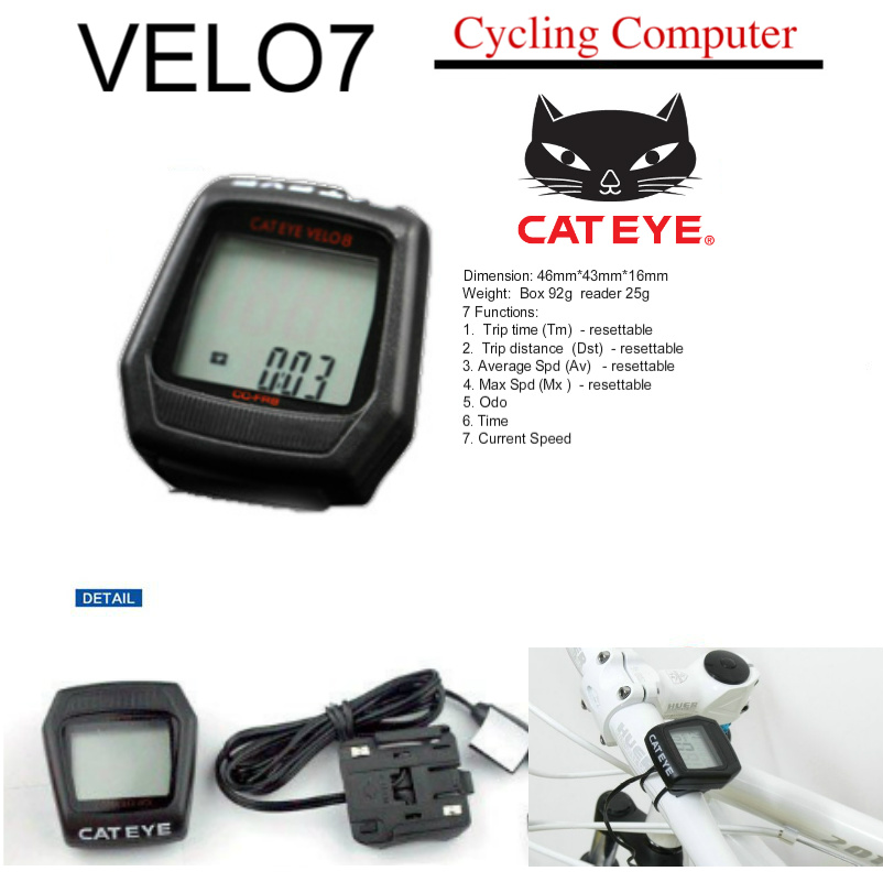 speedometer cateye velo 7