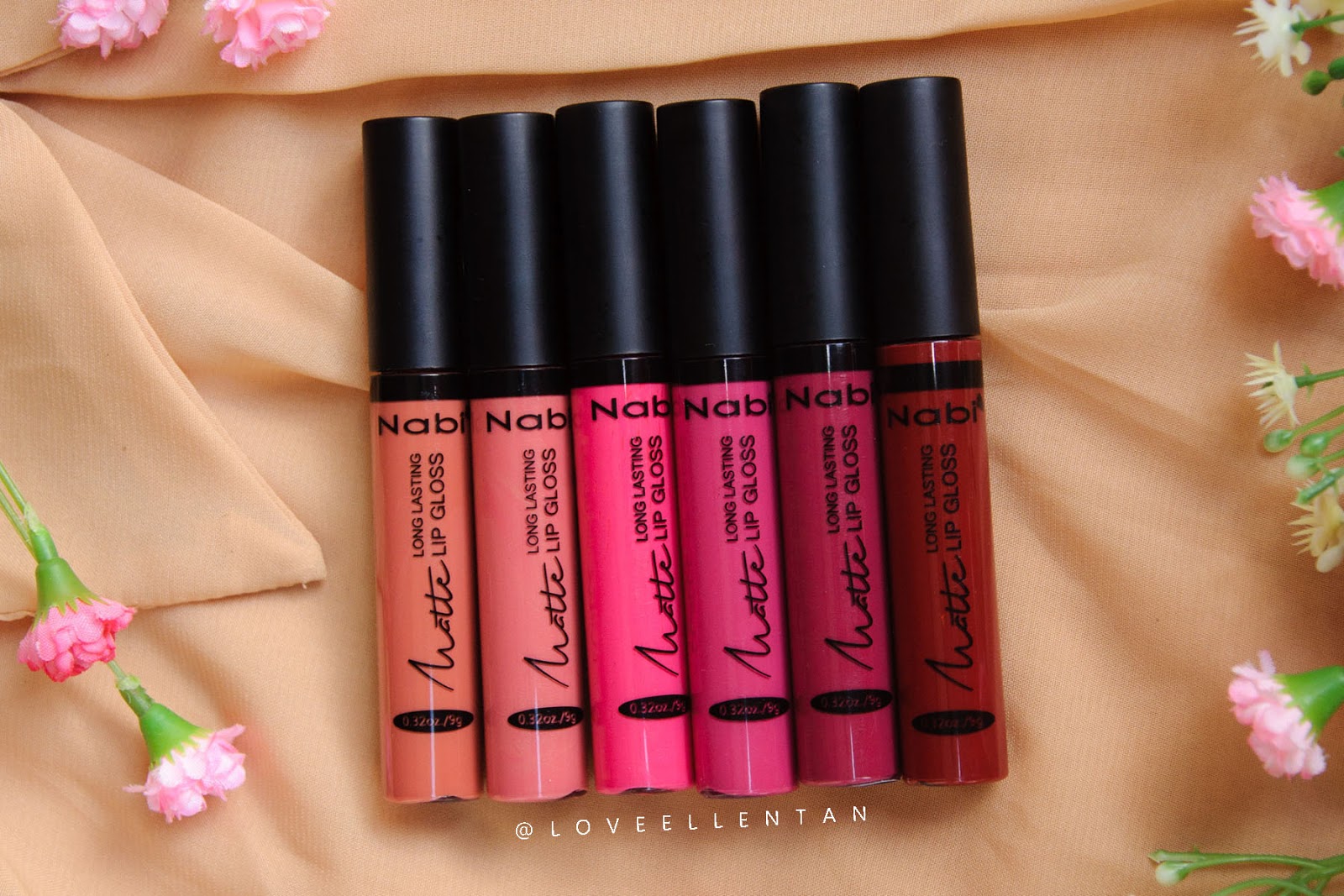 ♥ Loveellentan ♥.... Nabi Matte Long Lasting Lip Gloss Review & Swatched