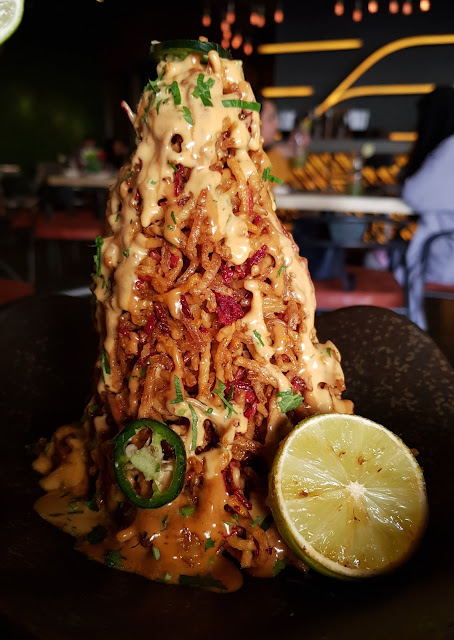 food blogger dubai crisol sharjah fusion american mexican spanish rocket shrimp