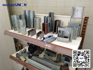 A corner of roll-formed profile sample room