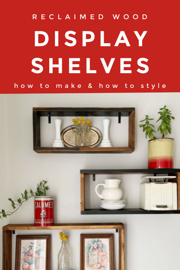 She's Crafty How to Hang and Style Reclaimed Wood Display Shelves