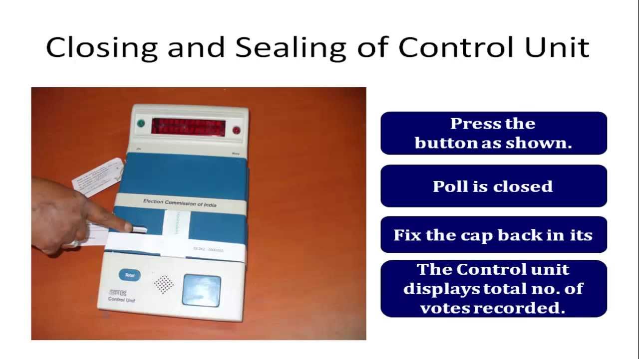 How To Seal EVM Control Unit With paper seal and Strip Seal